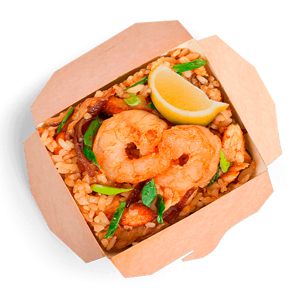 Паэлья с креветками