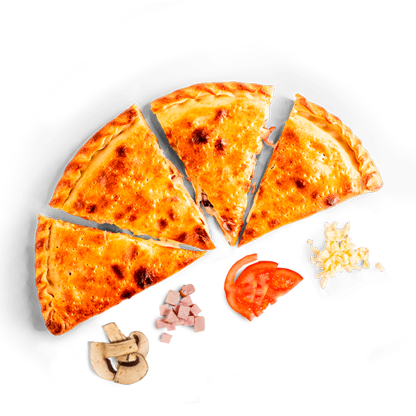 Кальцоне с Ветчиной и Грибами Кальцоне с Ветчиной и Грибами